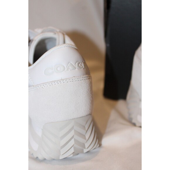 COACH WOMEN'S RUNNER CR965 SIGNATURE LOGO RETRO SNEAKERS WHITE NIB SZ 8.5 $195 - Picture 6 of 9
